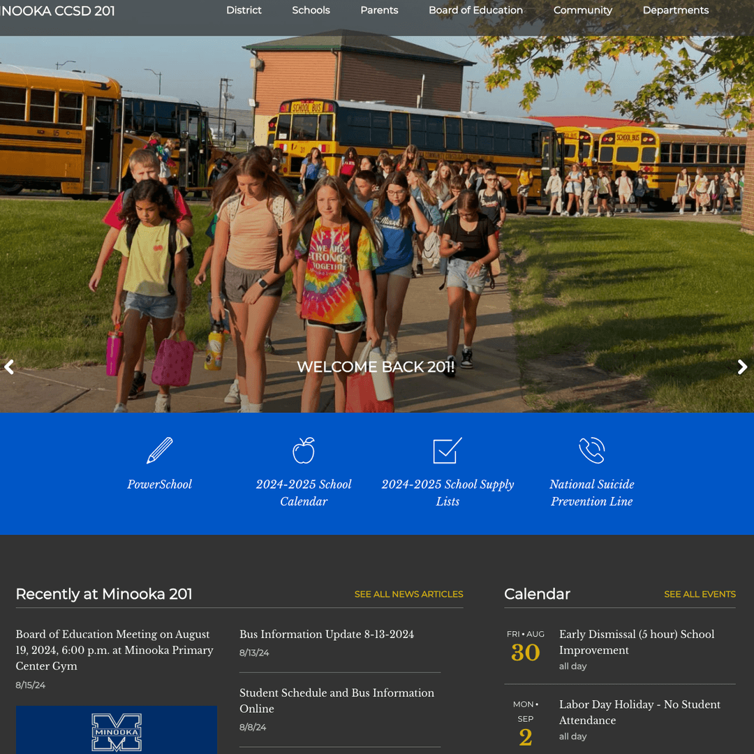 District Webpage.